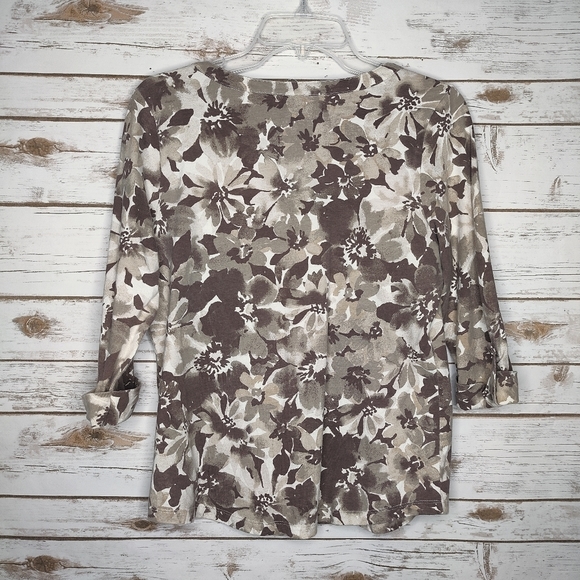 ✨3/$15✨ Studio Works Women's Floral Top Petite Small - Picture 7 of 9